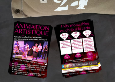 Flyer Format A6 - Animation artistique