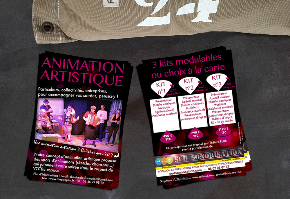 Flyer Format A6 - Animation artistique