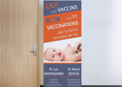 Roll-up 85x200 cm - Conférence sur les vaccins