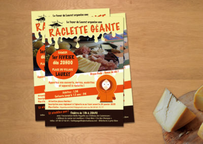 Flyer raclette géante Lauret