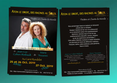 Flyer A6 chant et théâtre